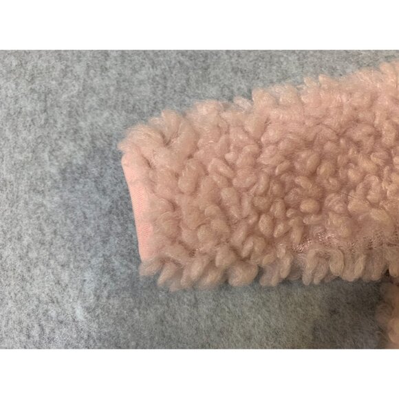New Pippa and Julie Girls Infant Baby 0 3 months Sherpa Long SLeeve Pink Faux Fu - Picture 4 of 5